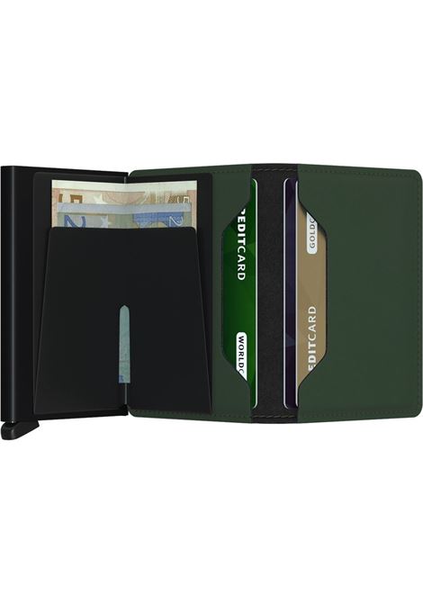 PORTACARTE MATTE SECRID | SM-MATTEGREEN BLACK